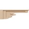 Ekena Millwork 5"W x 30"D x 10"H Thin Highland Rough Cedar Woodgrain TimberThane Corbel, Primed Tan CORUR05X30X10HLDRCPR - alternate 6